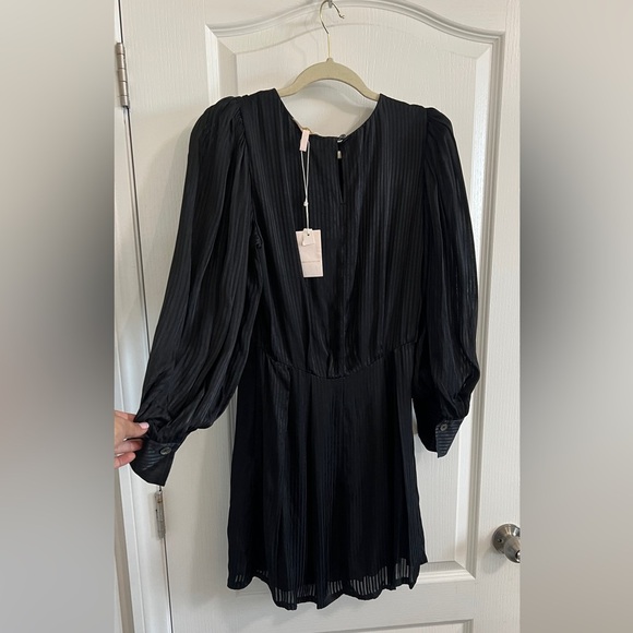 Rebecca Taylor Black Long Sleeve mini Dress - Picture 6 of 16
